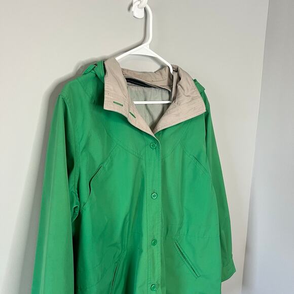London Fog Green Coat Size 14 Reg - Picture 6 of 16